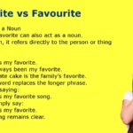 Favorite vs Favourite
