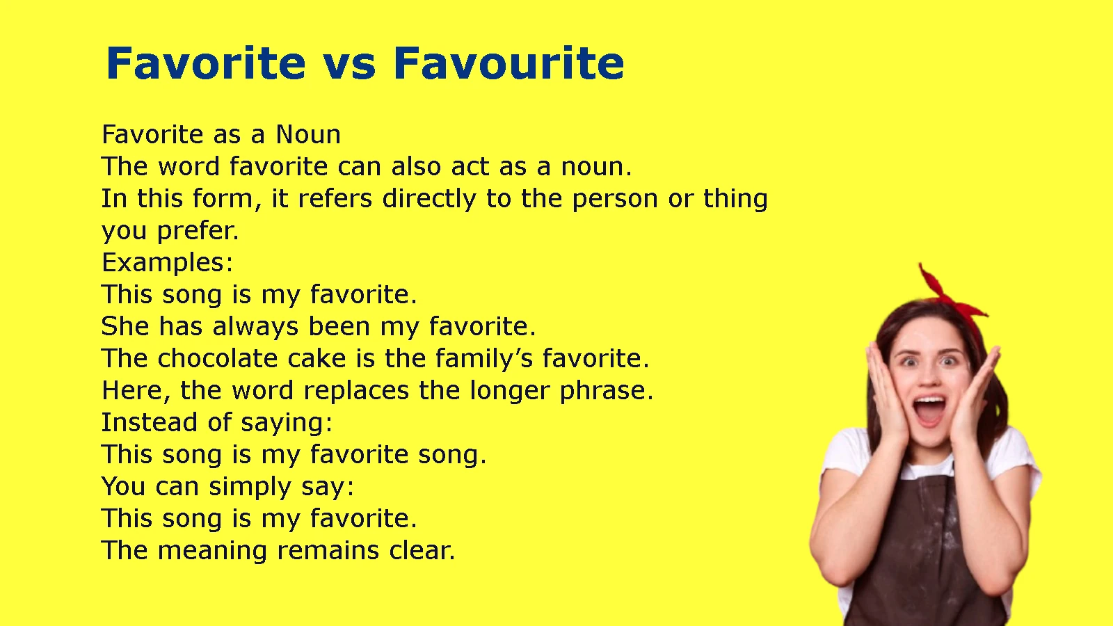 Favorite vs Favourite