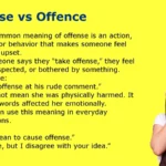 Offense vs Offence