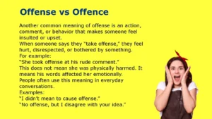 Offense vs Offence