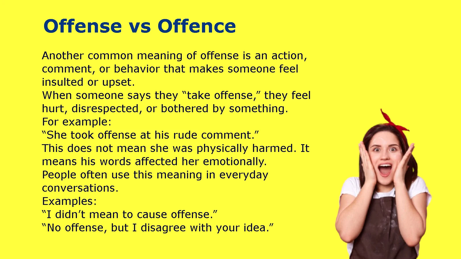 Offense vs Offence
