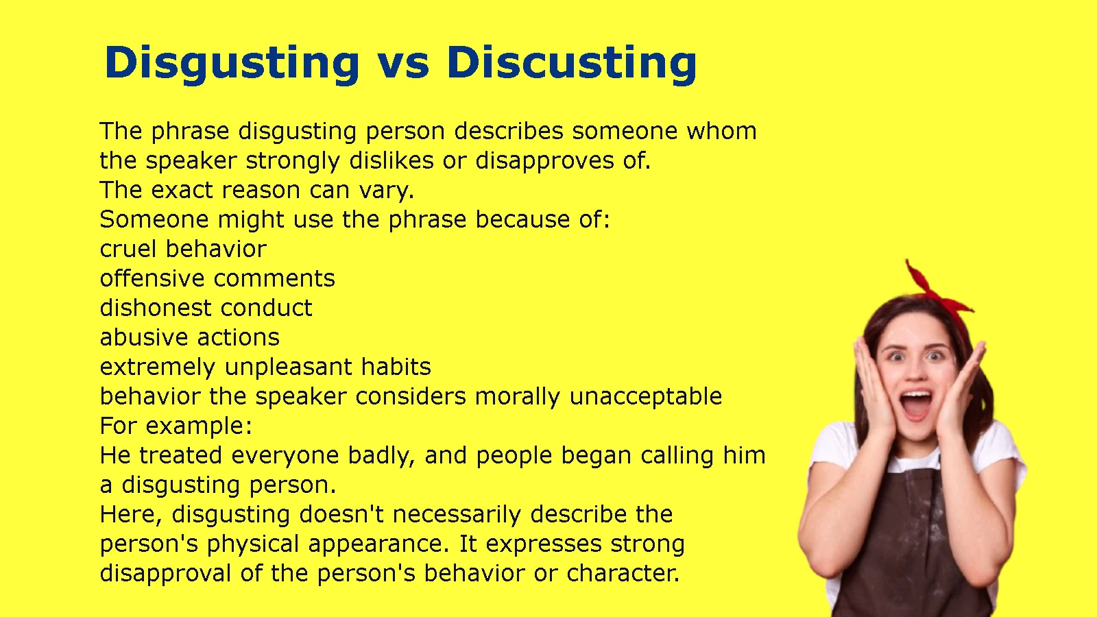 Disgusting vs Discusting