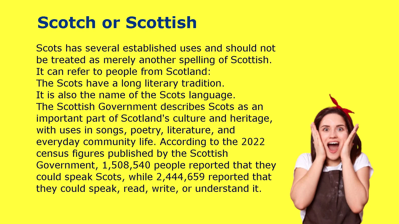 Scotch or Scottish