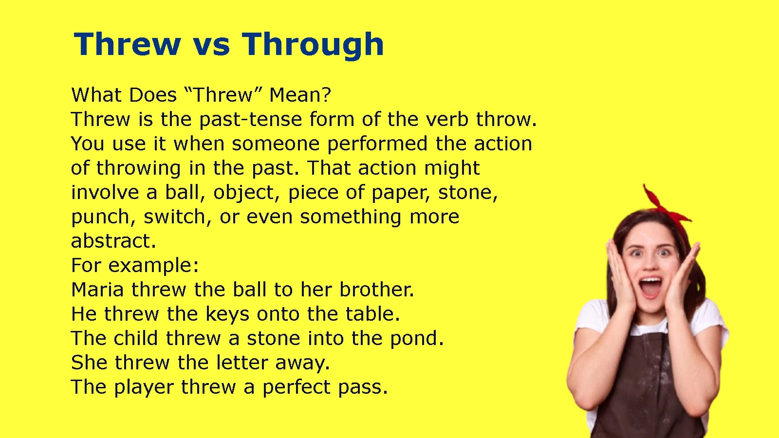 Threw vs Through