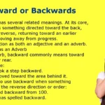 Backward or Backwards
