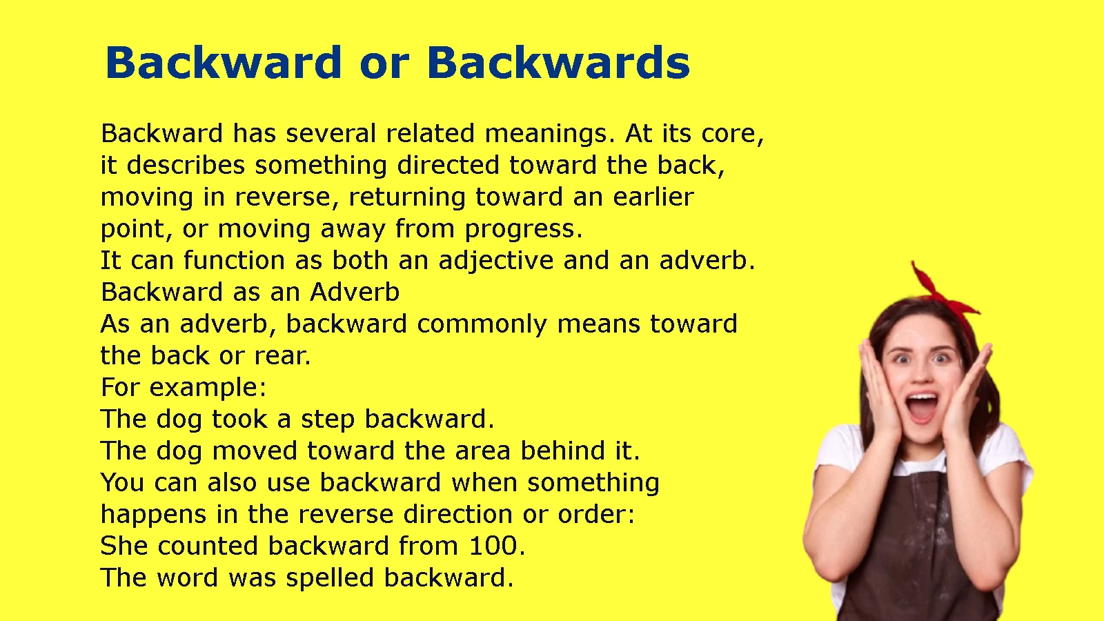 Backward or Backwards