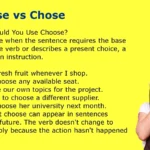 Choose vs Chose