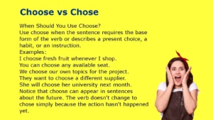Choose vs Chose
