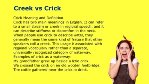 Creek vs Crick