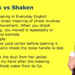 Shook vs Shaken