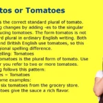 Tomatos or Tomatoes