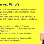 Whose vs. Whos