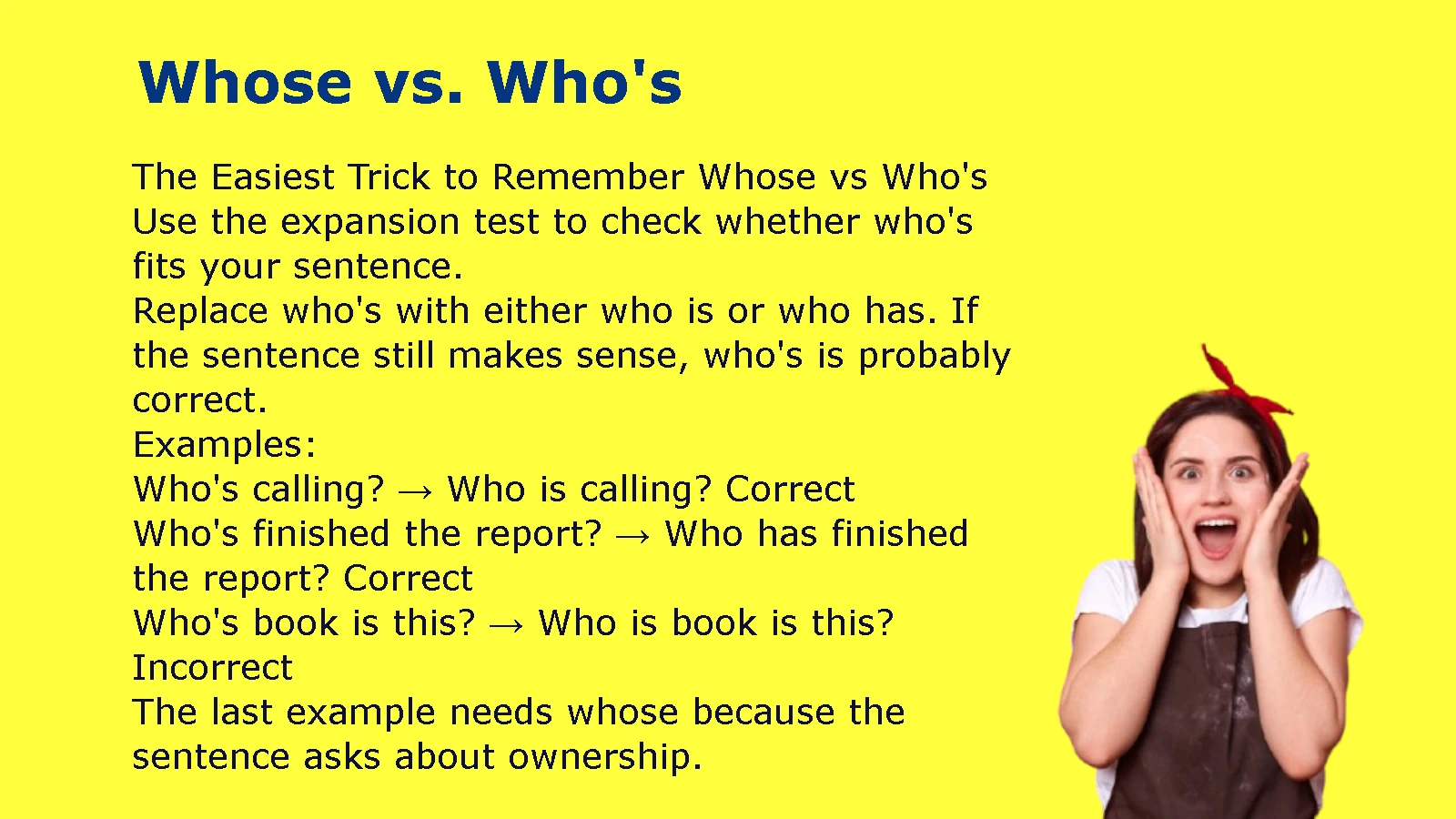 Whose vs. Whos